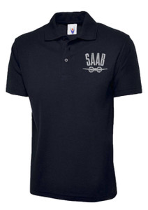 Black SSE SAAB Aeroplane Polo Shirt Black SSE SAAB Aeroplane Polo Shirt
