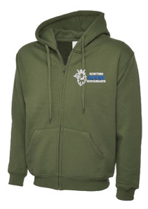 Olive Scottish SAAB Enthusiasts Unisex Zip Front Hoodie Olive Scottish SAAB Enthusiasts Unisex Zip Front Hoodie