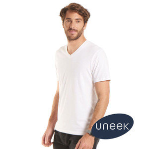 UC317 Uneek White Classic V Neck T-Shirt UC317 Uneek White Classic V Neck T-Shirt