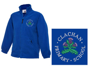 Clachan Primary School Uniform Royal Blue Adult Fleece Jacket Clachan Primary School Uniform Royal Blue Adult Fleece Jacket