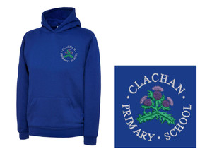 Clachan Primary School Uniform Royal Blue Children's Hoodie Clachan Primary School Uniform Royal Blue Children's Hoodie