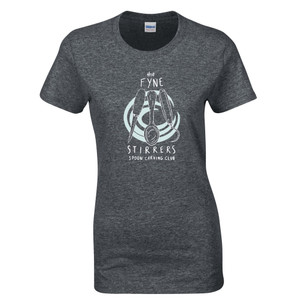 GD006 Gildan Fyne Stirrers printed Ladies Heavy Cotton T Dark Heather GD006 Gildan Fyne Stirrers printed Ladies Heavy Cotton T Dark Heather