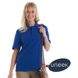 UC108 Uneek Royal Blue Deluxe Unisex Polo Shirt UC108 Uneek Royal Blue Deluxe Unisex Polo Shirt