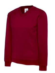 Maroon V Neck Kid's School Sweatshirt Maroon V Neck Kid's School Sweatshirt