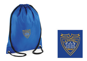 Craignish Primary School Uniform Royal Blue Gym Bag Craignish Primary School Uniform Royal Blue Gym Bag