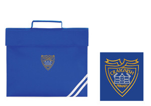 Craignish Primary School royal blue book bag Craignish Primary School royal blue book bag