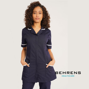NCLTPS Behrens Navy/White Ladies Healthcare Tunic NCLTPS Behrens Navy/White Ladies Healthcare Tunic