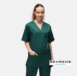 Behrens Bottle Green NSTP Smart All Day Scrub Top Behrens Bottle Green NSTP Smart All Day Scrub Top