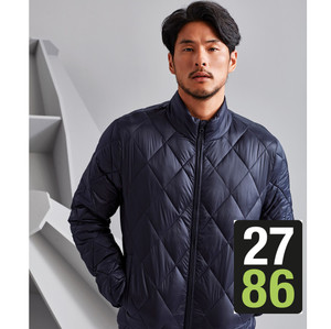 TS032 Navy Diamond Pane Padded Jacket TS032 Navy Diamond Pane Padded Jacket