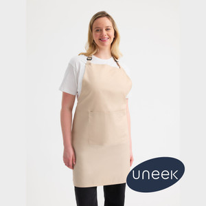 Uneek UC940 bib apron with pocket for hospitality and catering