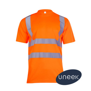 Uneek UC810 Hi Viz Orange T-Shirt