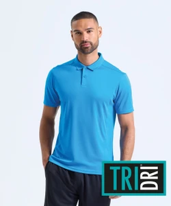 TriDri TR505 textured recycled polo embroidered or printed teamwear and workwear