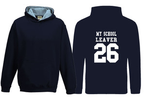 Primary School Leavers Varsity Hoodie 2026 Print 02 Navy/Sky Primary School Leavers Varsity Hoodie 2026 Print 02 Navy/Sky