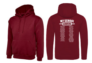 Secondary School Leavers Hoodie 2026 Maroon Secondary School Leavers Hoodie 2026 Maroon