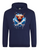 Saltire Highland Coo Printed Hoodie Navy