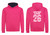 Primary School Leavers Varsity Hoodie 2026 Scottish Gaelic Print 1 Hot Pink & French Navy