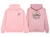 Appin Show 2026 baby pink kids hoodie with embroidered left breast logo and matching printed centre back logo