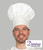 Dennys DG02 tall chef's hat in heavyweight cotton for professional chefs, kitchen teams and catering uniforms