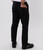 Back view of ADC DC90ADC slim fit stretch chef trousers in black – professional catering and hospitality uniform trousers