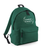 Curious Learners bottle green backpack with embroidered childcare logo