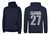 Navy primary school leavers hoodie for children without hood drawcords