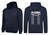 Navy primary school leavers hoodie in adult size with hood drawcords