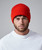 Beechfield BC045 beanie in bright red – embroidered cuffed beanie