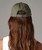 Back view of Beechfield BC010 cap in olive – embroidered 5 panel workwear cap
