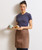 Premier PR151 Mid-Length Apron in mocha – embroidered catering apron