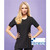 PR686 Premier Black Camellia Beauty & Spa Tunic PR686 Premier Black Camellia Beauty & Spa Tunic