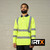 Pro RTX RX715 hi-vis long sleeve polo shirt in yellow and navy for site safety