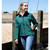 Result R121F women’s softshell jacket in bottle green  for branded workwear