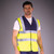 YK001 Yoko Navy Yoke/Yellow Hi Viz Adult Waistcoat YK001 Yoko Navy Yoke/Yellow Hi Viz Adult Waistcoat