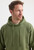 UC502 Uneek Classic Hoodie Olive Green front neck detail UC502 Uneek Classic Hoodie Olive Green front neck detail