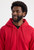 Uneek UC504 classic full zip hooded sweatshirt in red for workwear