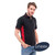 UC117 Uneek Two Tone Black/Red Polo Shirt