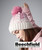 Beechfield BC459 ombre pom pom beanie embroidered winter hat
