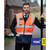 YK105 Yoko Orange/Navy Hi-Viz Bodywarmer