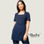 La Beeby Juliette Navy Ladies Square Neck Tunic