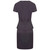 La Beeby Beau Grey Ladies Peplum Waist Dress - front