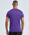 Back view of TriDri TR503 t-shirt in bright purple – custom printed performance tee
