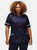 Behrens NCLTPS Ladies Nursing Tunic with a round collar in navy – professional embroidered nursing uniform tunic