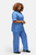 Behrens Hospital Blue NSTT Contrast Trim Scrub Top - side Behrens Hospital Blue NSTT Contrast Trim Scrub Top - side