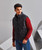 TS033 Navy Diamond Pane Padded Gilet - side TS033 Navy Diamond Pane Padded Gilet - side