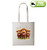 Three Happy Field Coos Natural Printed Shopper