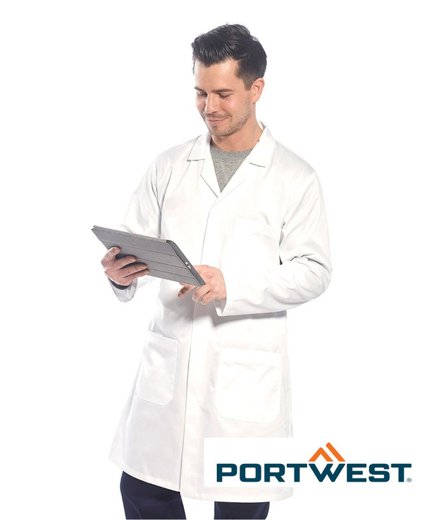 PW175 Portwest Lab Coat White