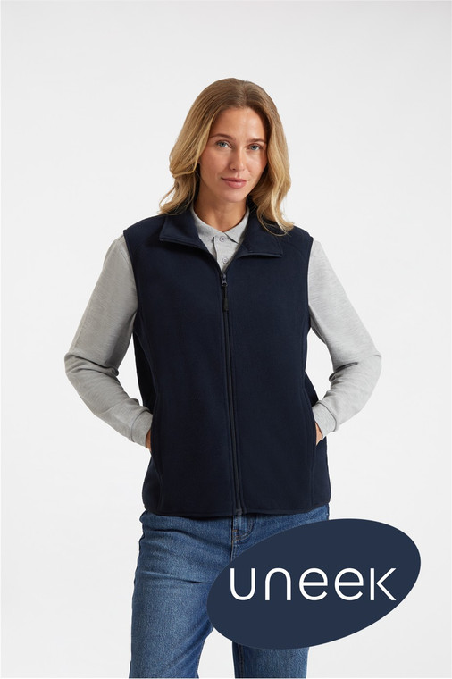 Uneek UC618 Microfleece Gilet designed for lightweight workwear layering