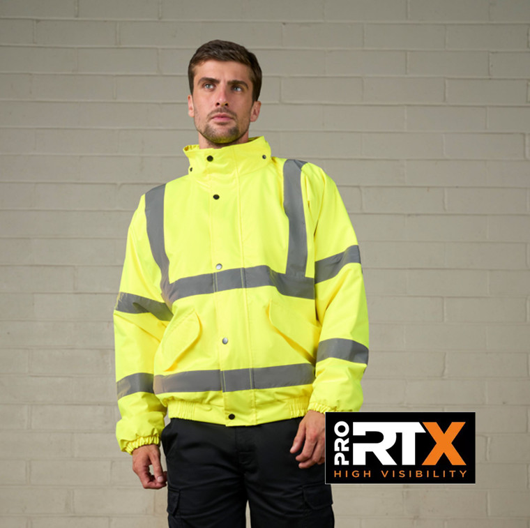 Pro RTX RX770 hi-vis bomber jacket for safety workwear