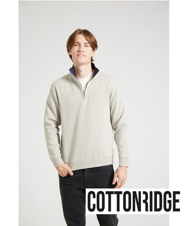 Cottonridge W75 Lunar premium 1/4 zip sweatshirt embroidered or printed