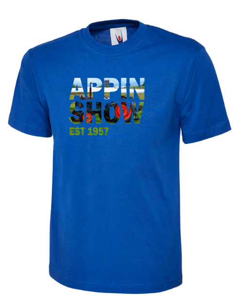 Appin Show 2026 kids T-shirt with exclusive tractor design printed on the centre front